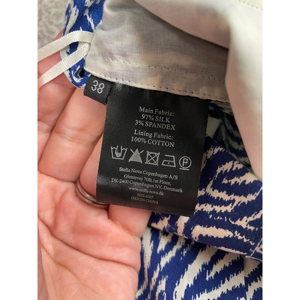 Anthropologie Stella Nova Pants Womens Medium 38 Sookie Silk Quiet Luxury Preppy - Picture 4 of 9
